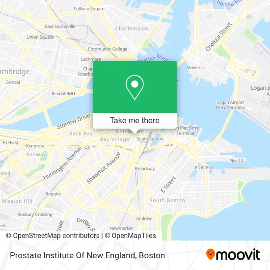Prostate Institute Of New England map