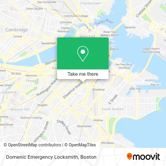 Domenic Emergency Locksmith map