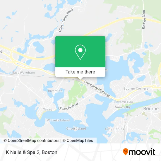 K Nails & Spa 2 map
