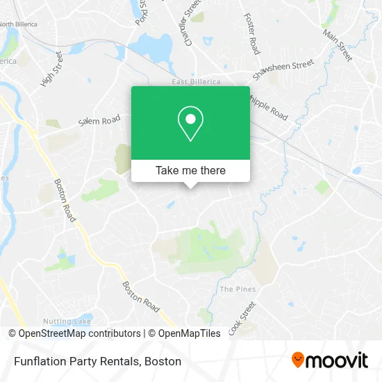 Funflation Party Rentals map