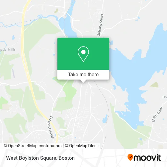 West Boylston Square map