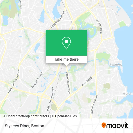 Stykees Diner map