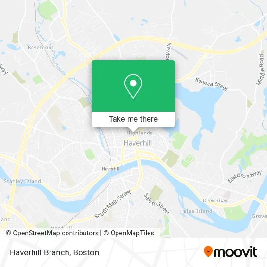 Haverhill Branch map