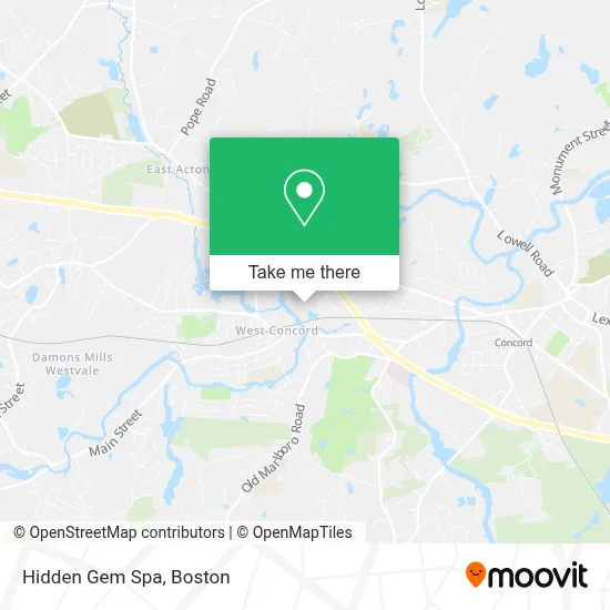 Hidden Gem Spa map