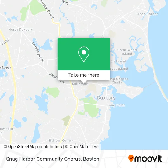 Snug Harbor Community Chorus map