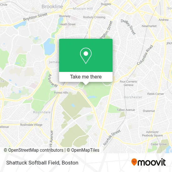 Shattuck Softball Field map