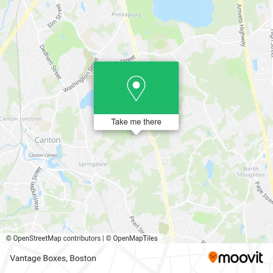 Vantage Boxes map