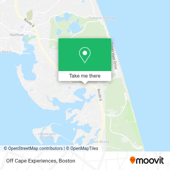 Off Cape Experiences map