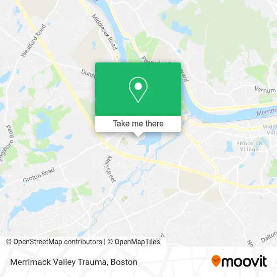 Merrimack Valley Trauma map