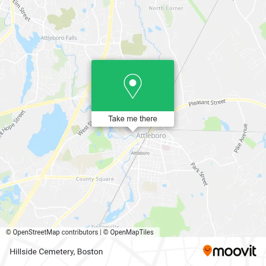 Hillside Cemetery map