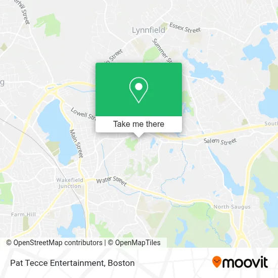 Pat Tecce Entertainment map