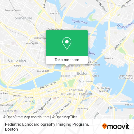 Pediatric Echocardiography Imaging Program map