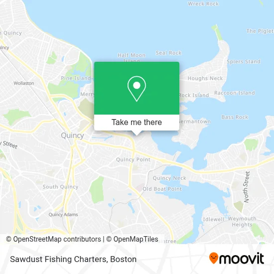 Sawdust Fishing Charters map