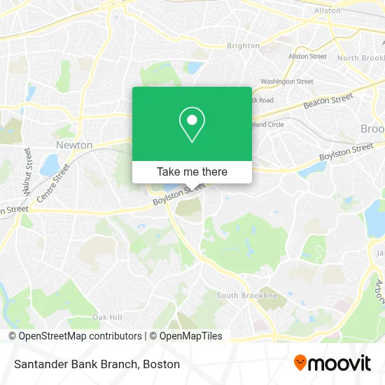 Santander Bank Branch map