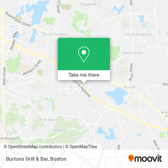 Burtons Grill & Bar map
