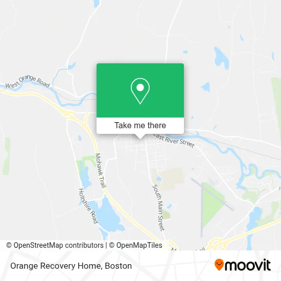 Orange Recovery Home map