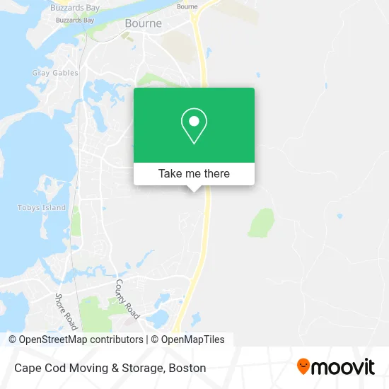 Cape Cod Moving & Storage map