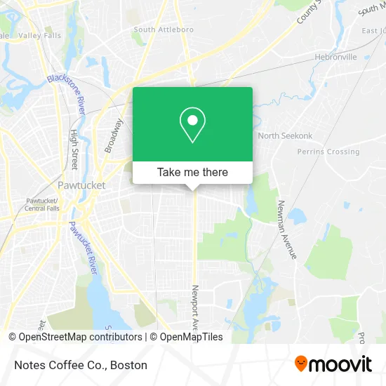 Notes Coffee Co. map