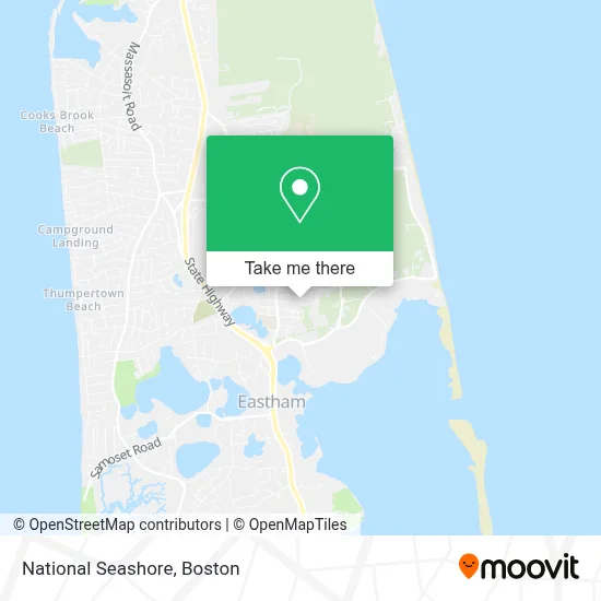 National Seashore map