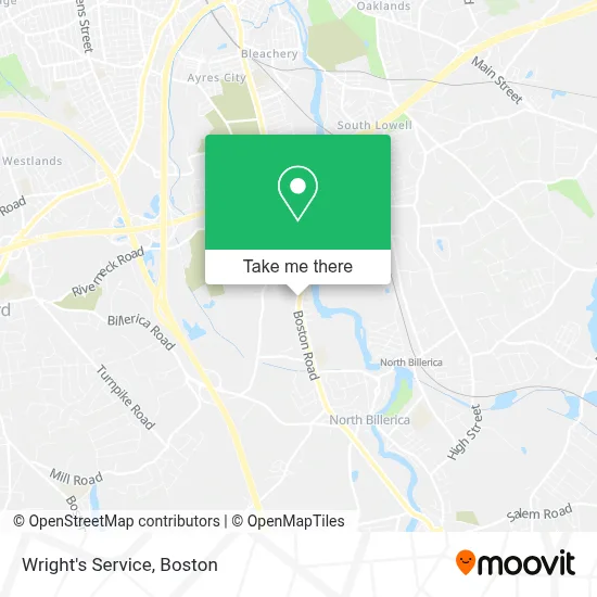 Wright's Service map