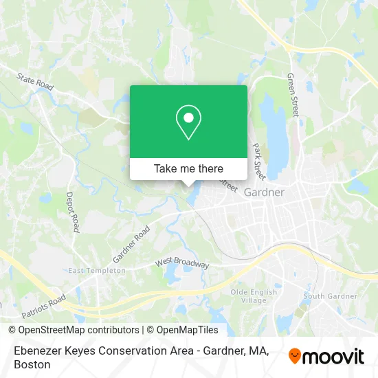 Ebenezer Keyes Conservation Area - Gardner, MA map