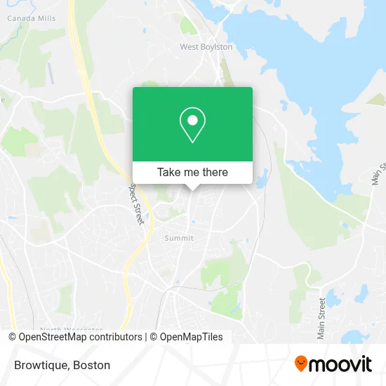 Browtique map