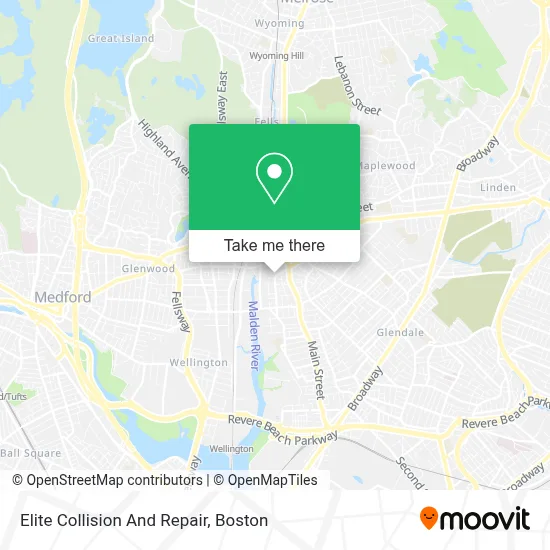 Elite Collision And Repair map