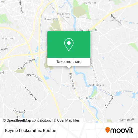 Keyme Locksmiths map