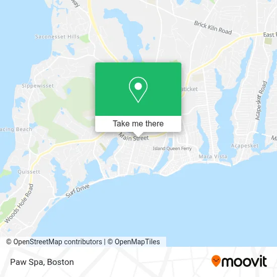 Paw Spa map