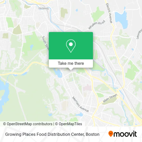 Growing Places Food Distribution Center map