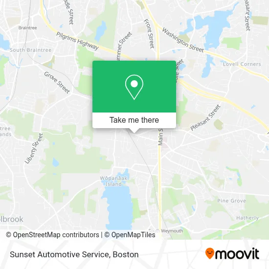 Sunset Automotive Service map