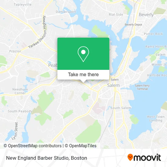 New England Barber Studio map