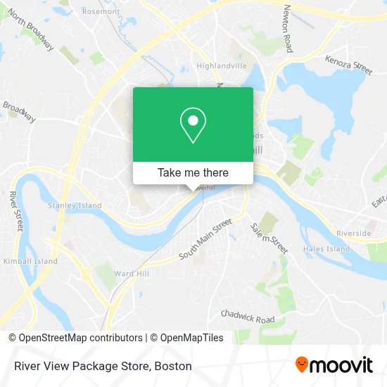 River View Package Store map