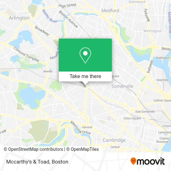 Mccarthy's & Toad map
