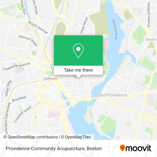 Providence Community Acupuncture map