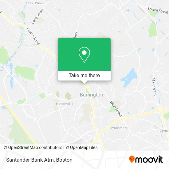 Santander Bank Atm map