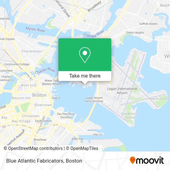 Blue Atlantic Fabricators map