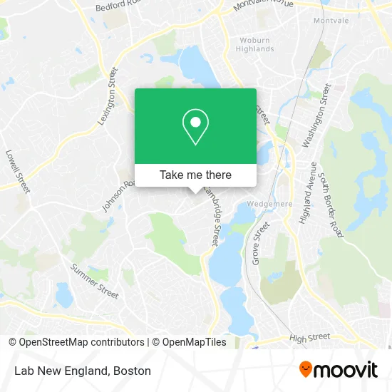 Lab New England map
