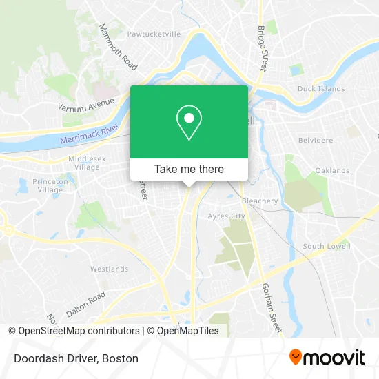Doordash Driver map
