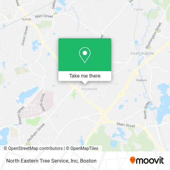 North Eastern Tree Service, Inc map