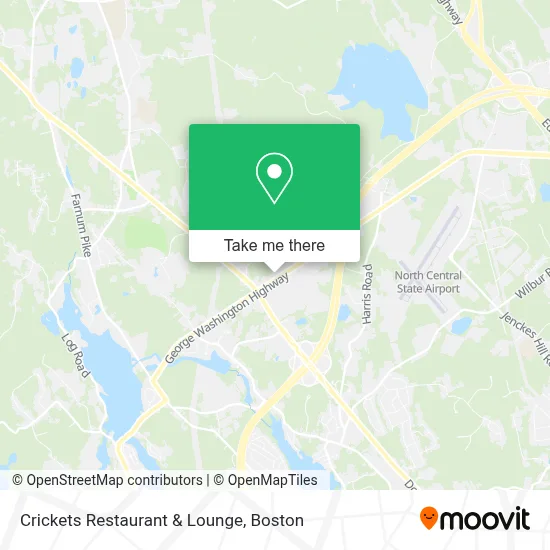 Crickets Restaurant & Lounge map