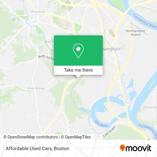 Affordable Used Cars map