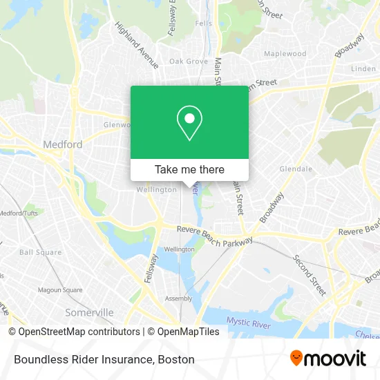 Boundless Rider Insurance map