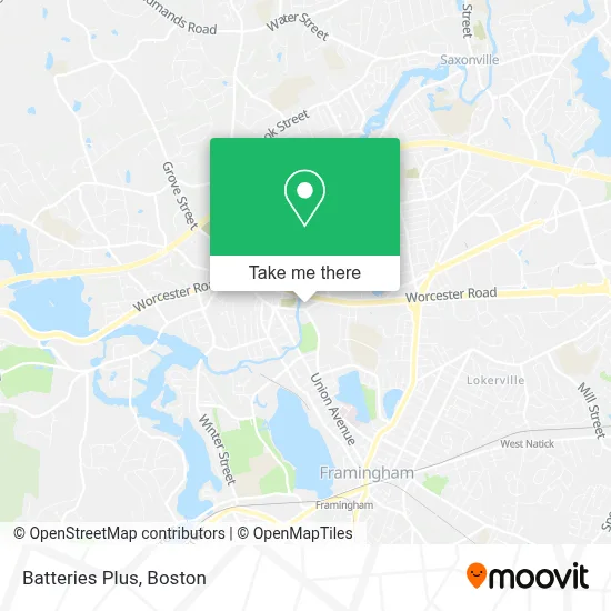 Batteries Plus map