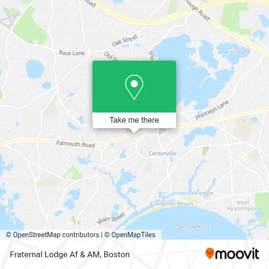 Fraternal Lodge Af & AM map