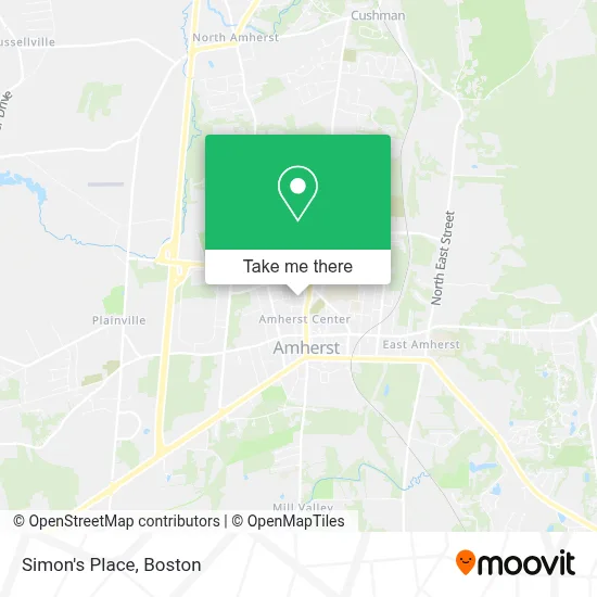 Simon's Place map