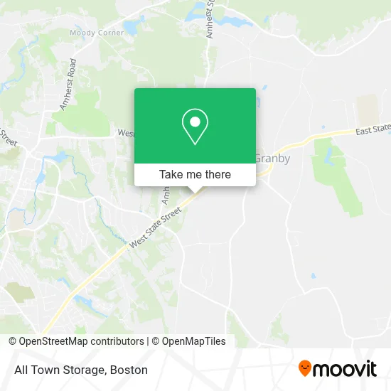 All Town Storage map