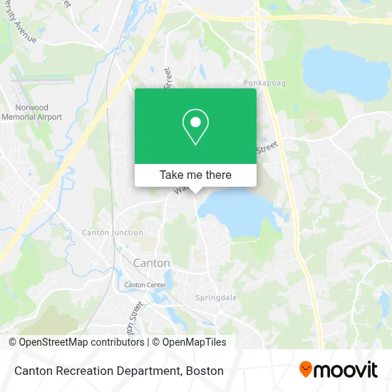 Canton Recreation Department map