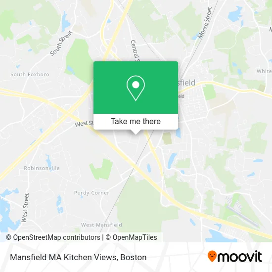 Mansfield MA Kitchen Views map