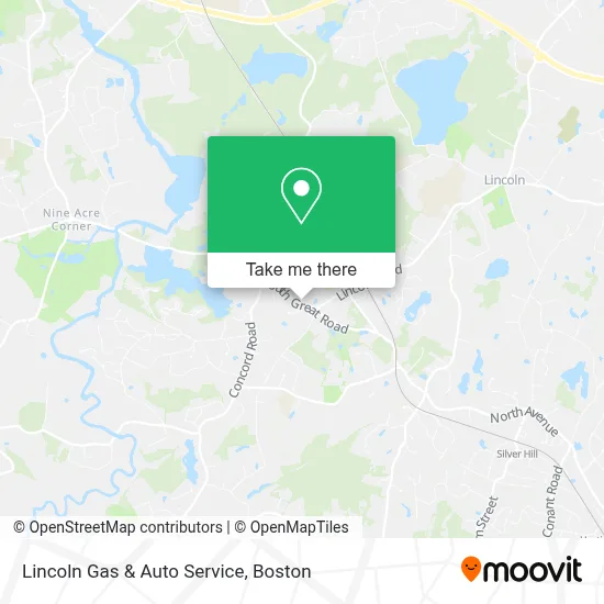 Lincoln Gas & Auto Service map